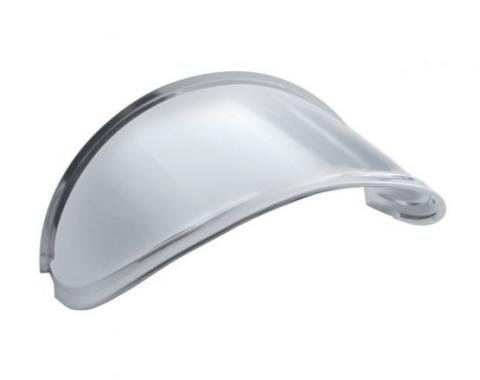 United Pacific 7" Round Stainless Steel Extended Style Headlight Visor 10531