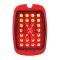 United Pacific 27 LED Sequential Tail Light Lens For 1937-38 Chevy Car & 1940-53 Chevy Truck - R/H 110111