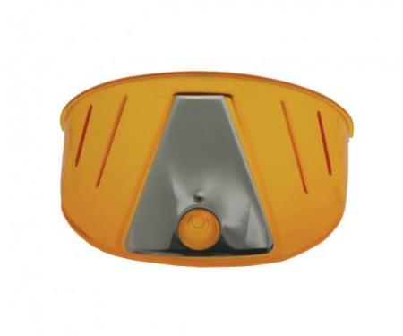 United Pacific Headlight Visor, Amber (Pair) C2001A