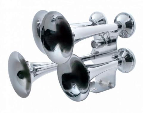 United Pacific 4 Trumpet Chrome Train Horn - Standard Duty 46130