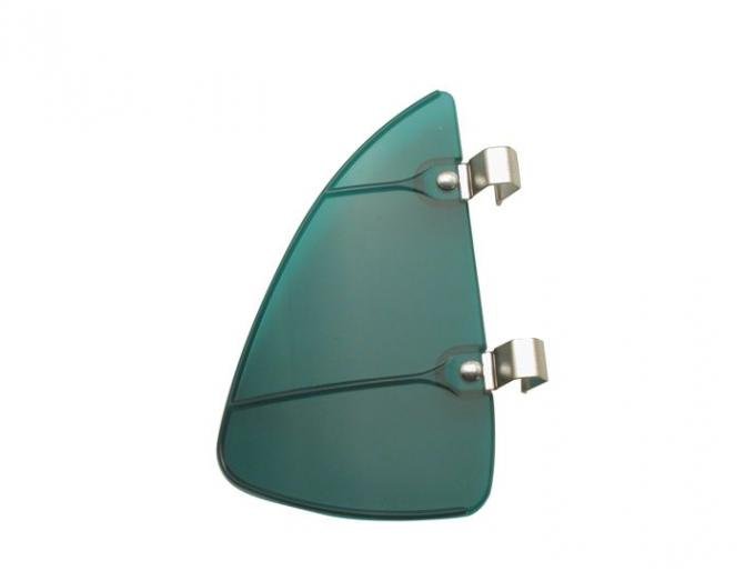 United Pacific Plastic Wind Vent Window Breezies, Green (Pair) C5015G