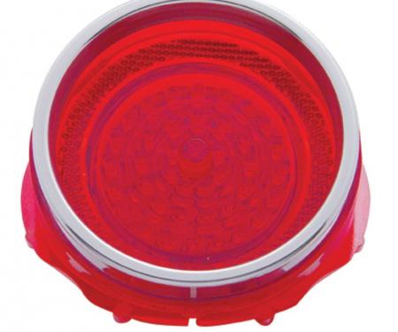 United Pacific 41 LED Tail Light W/Stainless Steel Lens Trim For 1965 Chevy Impala CTL6501LED