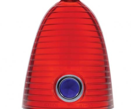 United Pacific Tail Light Lens With Blue Dot For 1955 Chevy Passenger Car C5503-1