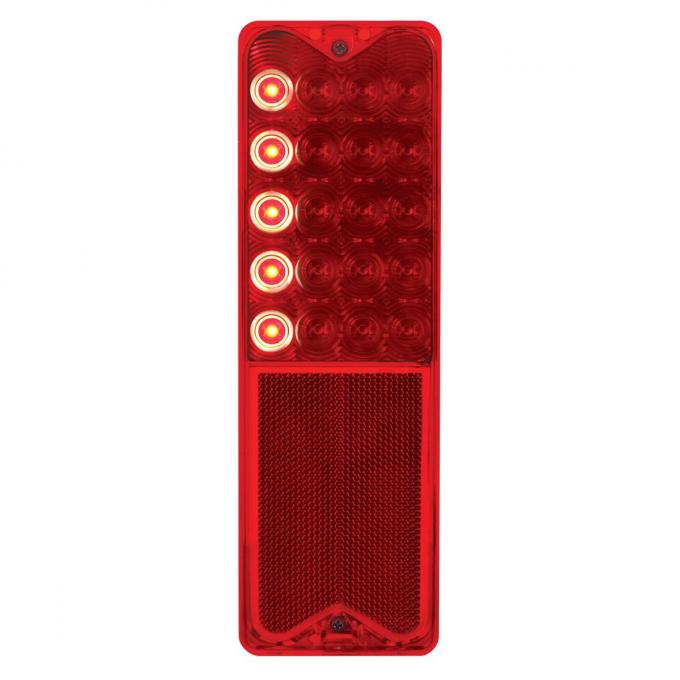 United Pacific 20 LED Sequential Tail Light Assembly For 1967-72 Chevy & GMC Fleetside Truck 110214