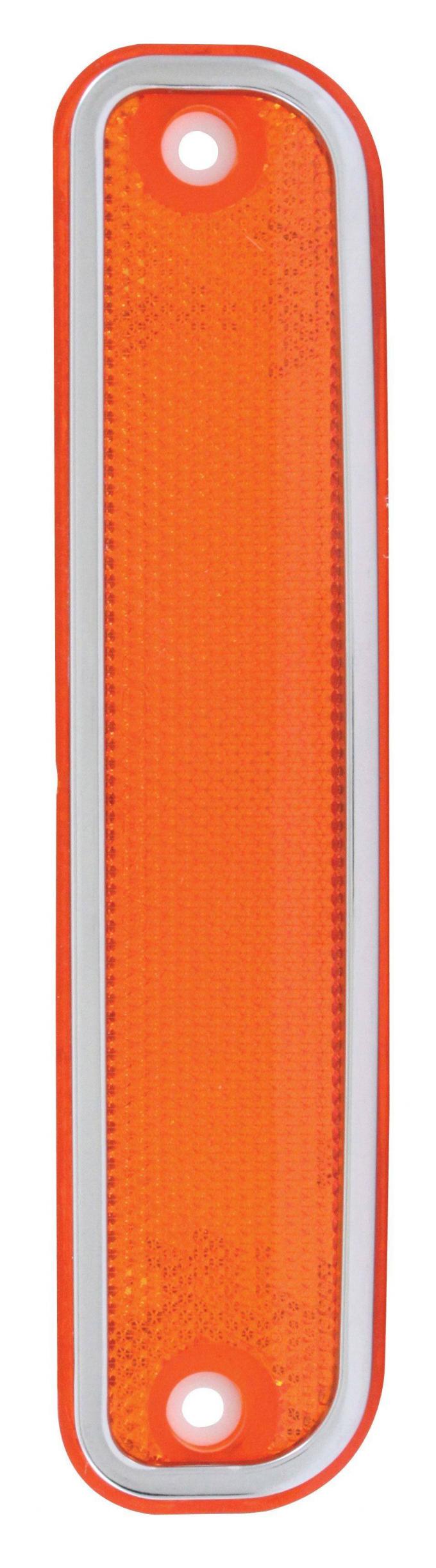 United Pacific Amber Side Marker Light w/Stainless Steel Trim For 1973-80 Chevrolet Truck C738002