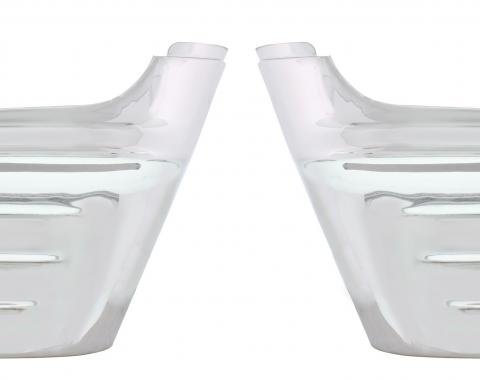 United Pacific Wrap-A-Round Chrome Front Fender For 1956 Chevy Passenger Car (Pair) C5612