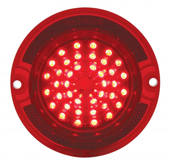 United Pacific 40 LED Tail Light Lens, Red For 1963 Chevy Impala CTL6301LED