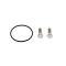 United Pacific Straight Forward, 45 Degree Up Chrome Water Neck for Most Chevy w/327/350 Motor 110344