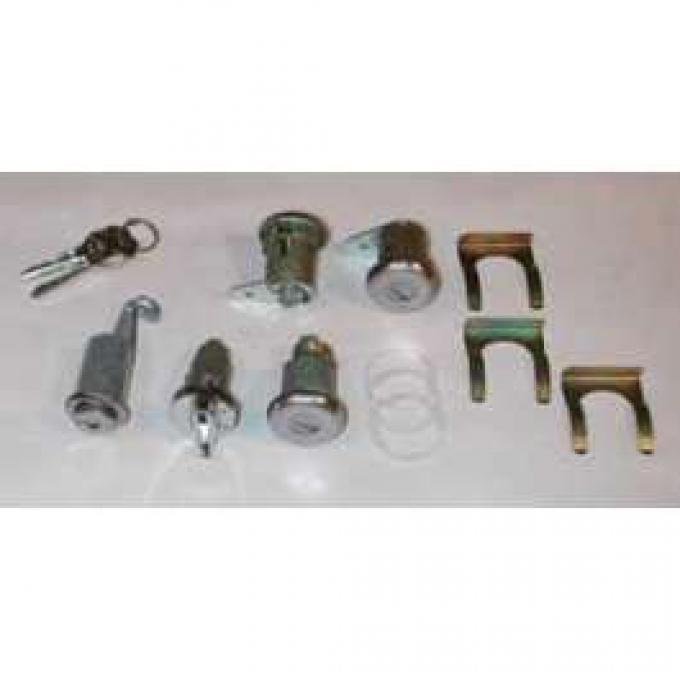 Full Size Chevy Complete Lock Set, All Except 2-Door Hardtop & Convertible, 1964