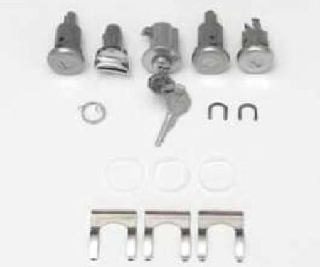 Full Size Chevy Complete Lock Set, 2-Door Hardtop & Convertible, 1963