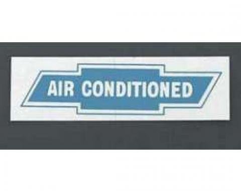 Full Size Chevy Air Conditioning Window Decal, 1958-1960