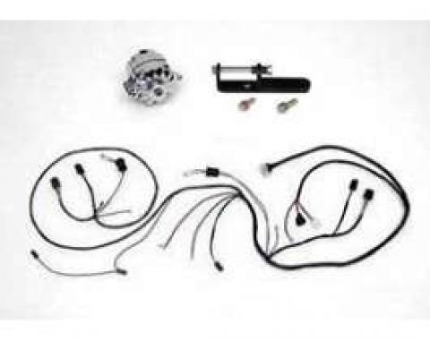 Full Size Chevy Alternator Conversion Kit, Chrome, 1962