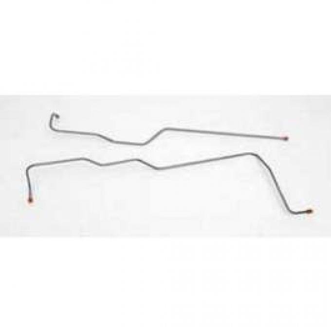 Full Size Chevy Powerglide Transmission Oil Cooling Lines, Small Block, With Wide Radiator Fittings, 1965-1966