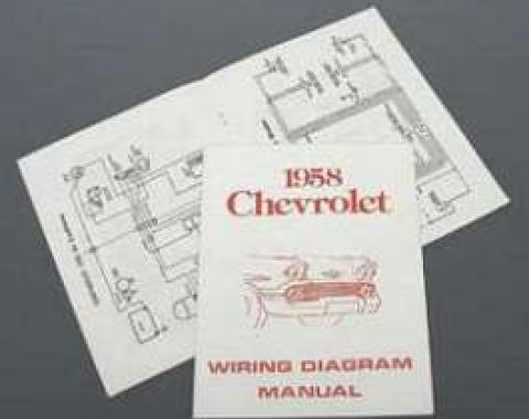 Full Size Chevy Wiring Harness Diagram Manual, 1958