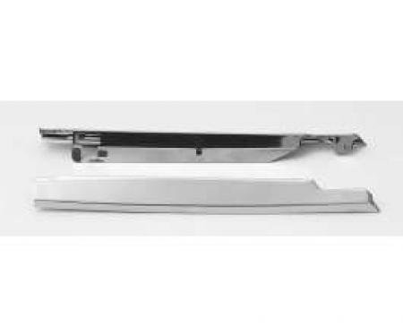 Full Size Chevy Beltline Vent Window Moldings, 2 & 4-Door Hardtop & Convertible, 1963-1964