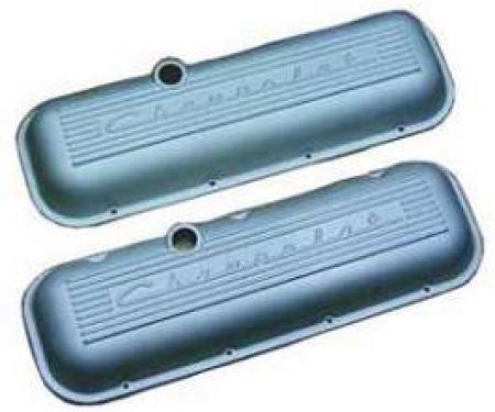 Full Size Chevy Valve Covers, Chevrolet Script, Big Block, Aluminum, 1958-1972