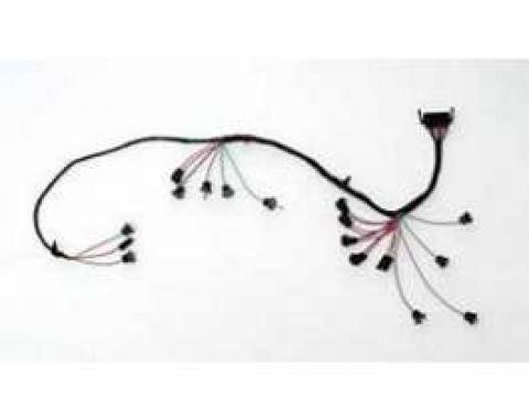 Full Size Chevy Dash Instrument Cluster Wiring Harness, With Warning Lights, 1965