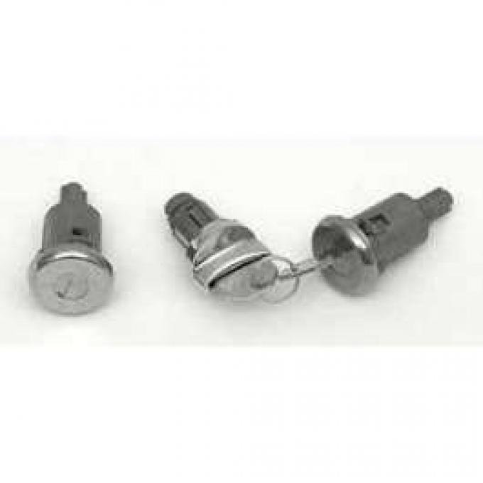 Full Size Chevy Ignition Lock Cylinder & Door Lock Set, With OriginalStyle Keys, 1958, 1961-1964
