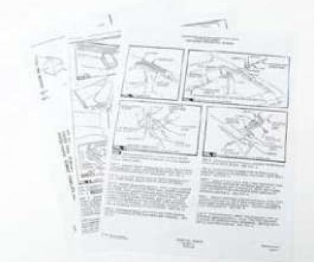 Full Size Chevy Rear Antenna Template, Left Or Right, Except Wagons, 1964