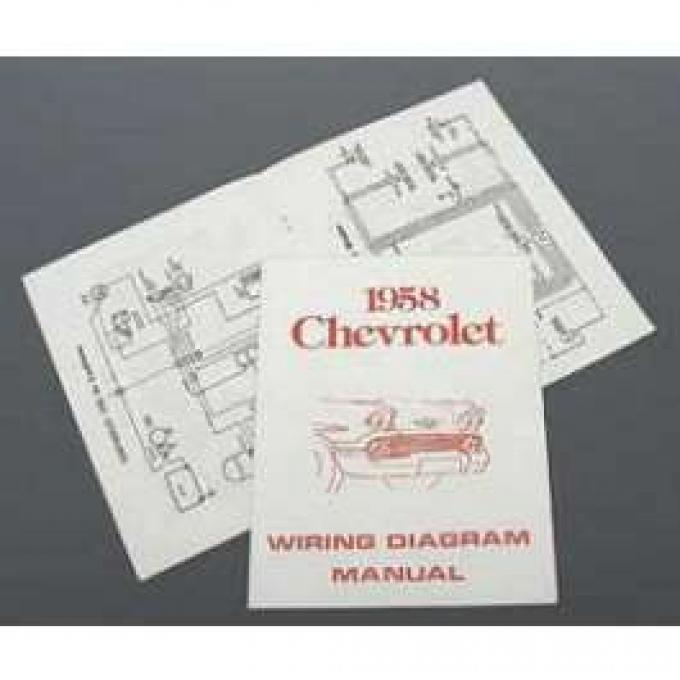 Full Size Chevy Wiring Harness Diagram Manual, 1958