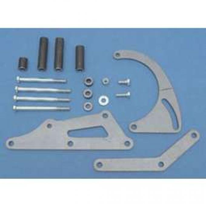 Full Size Chevy Long Water Pump Alternator Bracket Kit, Low Profile, Small Block, 1958-1972