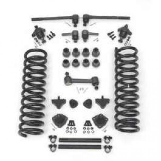 Full Size Chevy Front End Suspension Rebuild Kit, With Heavy-Duty Coil Springs, 1958-1960