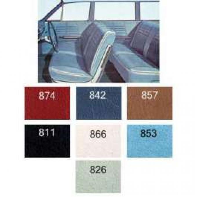 Full Size Chevy Seat Cover Set, 6-Passenger, Impala Wagon, 1964