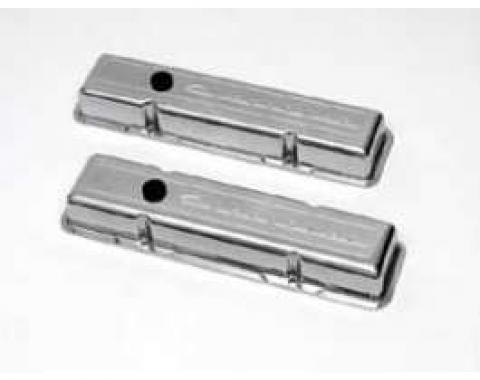 Full Size Chevy Custom Valve Covers, Billet Aluminum, Small Block, 1958-1972