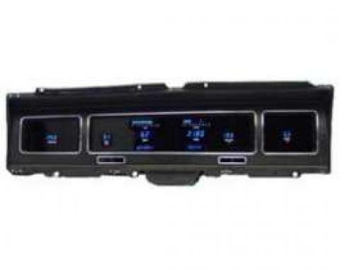 Full Size Chevy Dakota Digital Dash, Blue Or Teal Display, Impala & Caprice, 1968