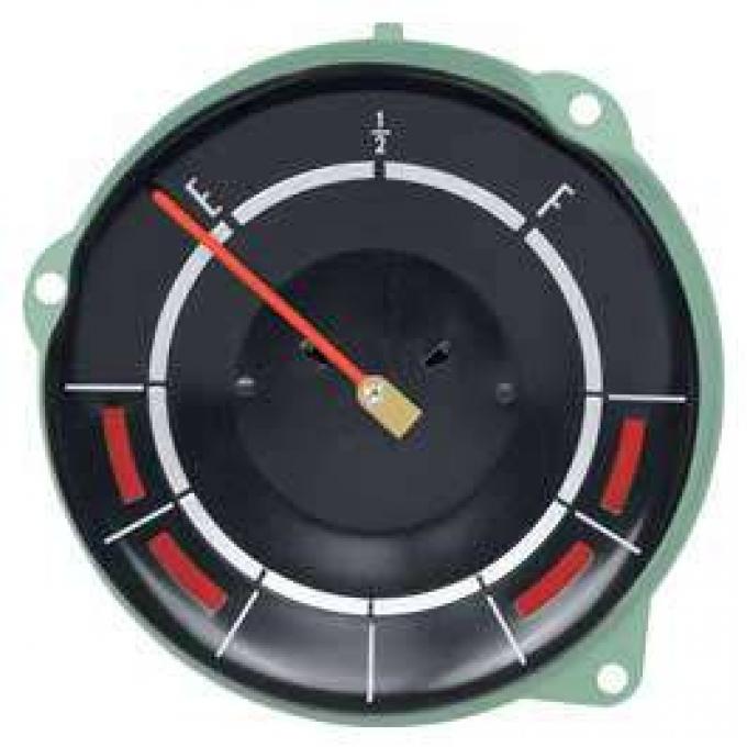 Full Size Chevy Fuel Gauge, With Temp and Alt Warning Lights, 1965