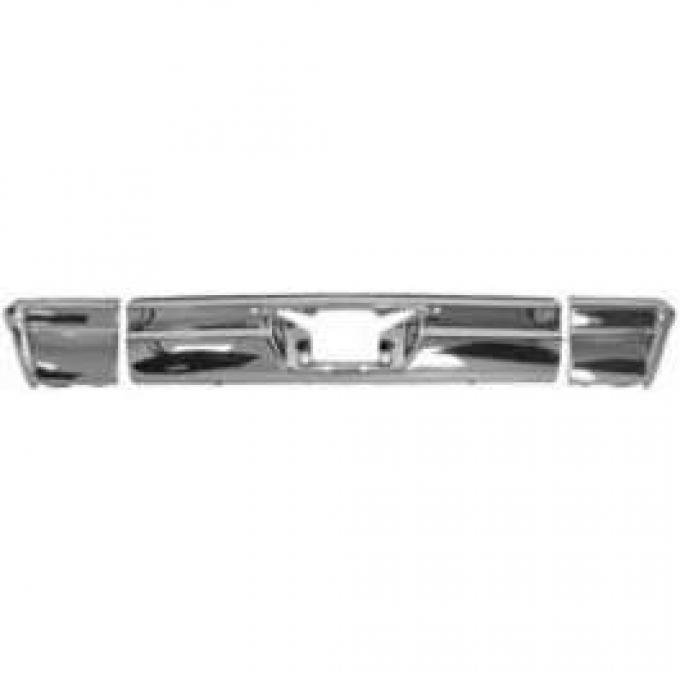 Full Size Chevy Bumper, Rear, 3-Pieces, 1965