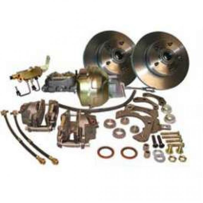 Full Size Chevy Brake Kit, Power Front Disc, Complete, 1969-1970