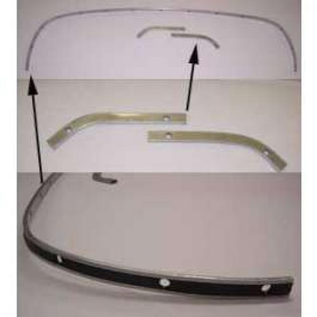 Full Size Chevy Convertible Top Rear Tack Rails, 19651966 Classic Chevy