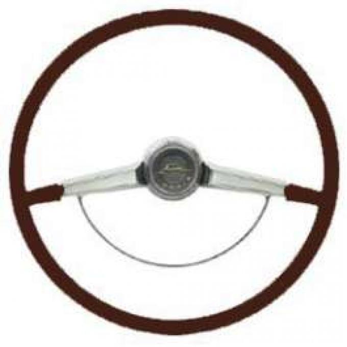 Full Size Chevy Steering Wheel, Red, Impala, 1965-1966