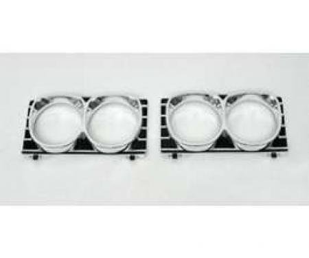 Full Size Chevy Headlight Bezel Set, 1967