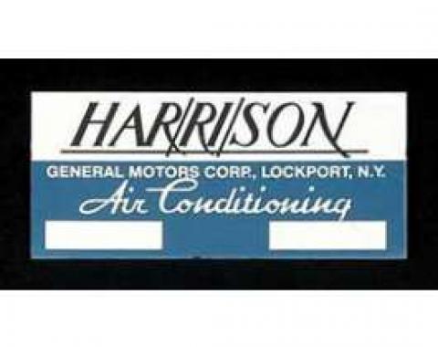 Full Size Chevy Air Conditioning Evaporator Box Plate, Aluminum, Harrison, 1958-1964