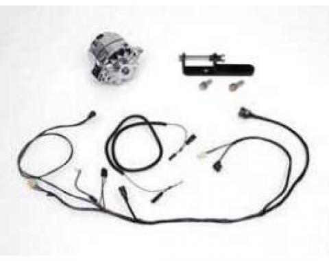 Full Size Chevy Alternator Conversion Kit, Chrome, 1958