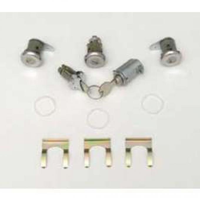 Full Size Chevy Complete Lock Set, All Except 2-Door Hardtop & Convertible, 1961-1962