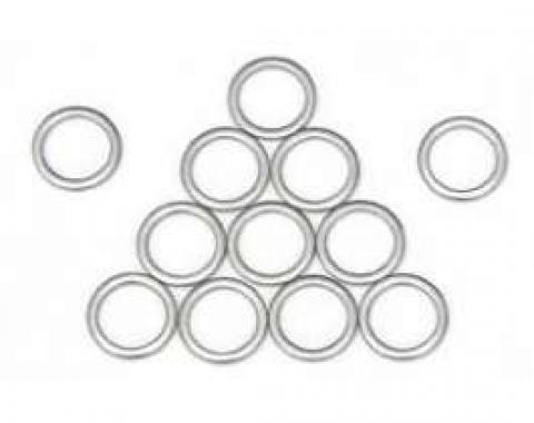 Full Size Chevy Intake Manifold Washers, Stainless Steel, Small Block, 1958-1972
