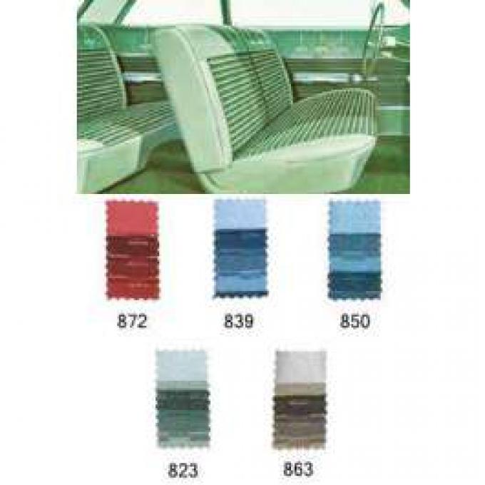 Full Size Chevy Seat Cover Set, 2-Door Sedan, Bel Air, 1962