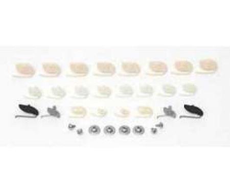 Full Size Chevy Door Molding Clip Set, Impala, 1964