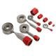 Full Size Chevy Hose Cover Kit, Stainless Steel, Universal, With Red Clamps 1958-1972