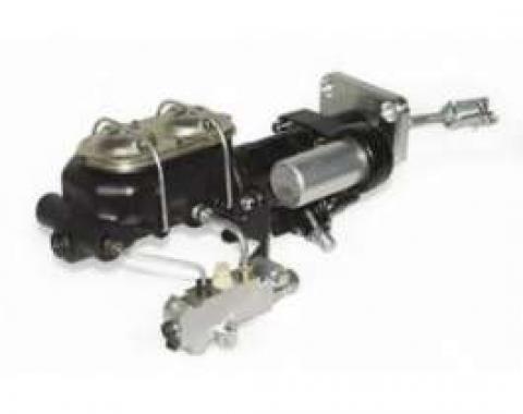 Full Size Chevy Brake Booster, Hydroboost, With Proportioning Valve, Bracket & Lines & Dual Master Cylinder, 1958-1964