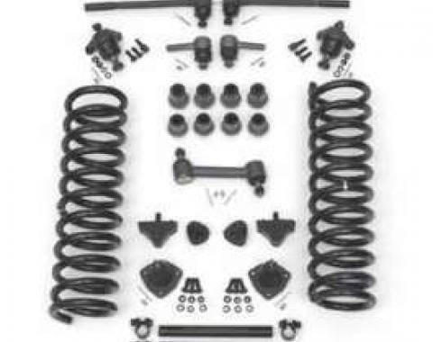 Full Size Chevy Front End Suspension Rebuild Kit, With Heavy-Duty Coil Springs & Polyurethane Bushings, 1958-1960