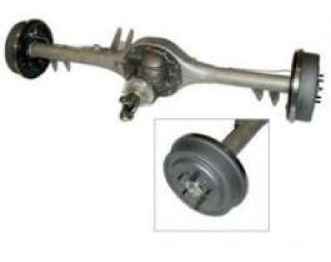 Full Size Chevy Rear End, 9, Complete, With 11 Drum Brakes & Stainless Steel Brake Lines, 1958