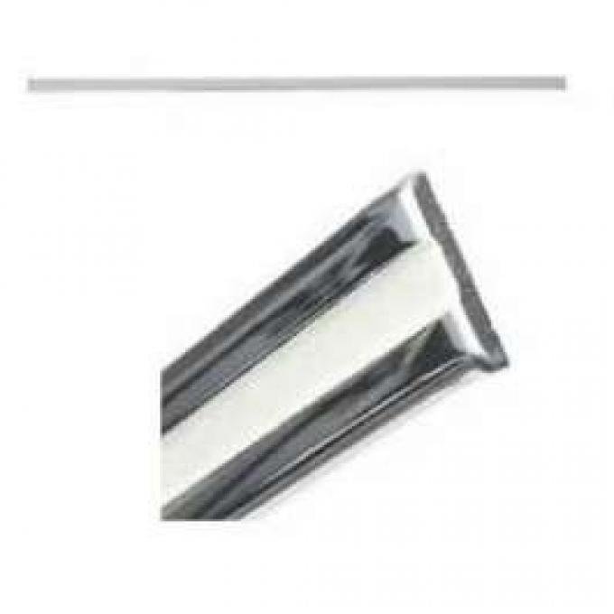 Full Size Chevy Rear Door Molding, Upper Left Or Right, 4-Door, Impala, 1964