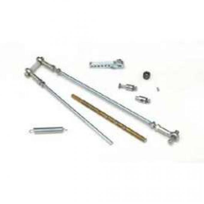 Full Size Chevy Progressive Throttle Linkage Kit, 3 x 2-Barrel, 1958-1961