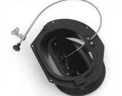 Full Size Chevy Fresh Air Vent Assembly, With Cable & Black Knob, Left, All Except Impala, 1964