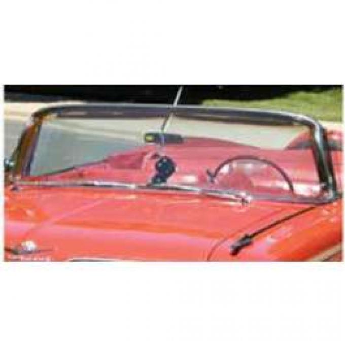 Full Size Chevy Windshield, Tinted & Shaded, 4-Door Hardtop, Impala, 1963-1964