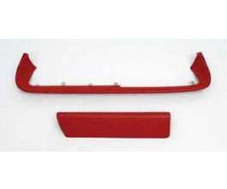 Full Size Chevy Dash Pad Set, Red, 1961-1962